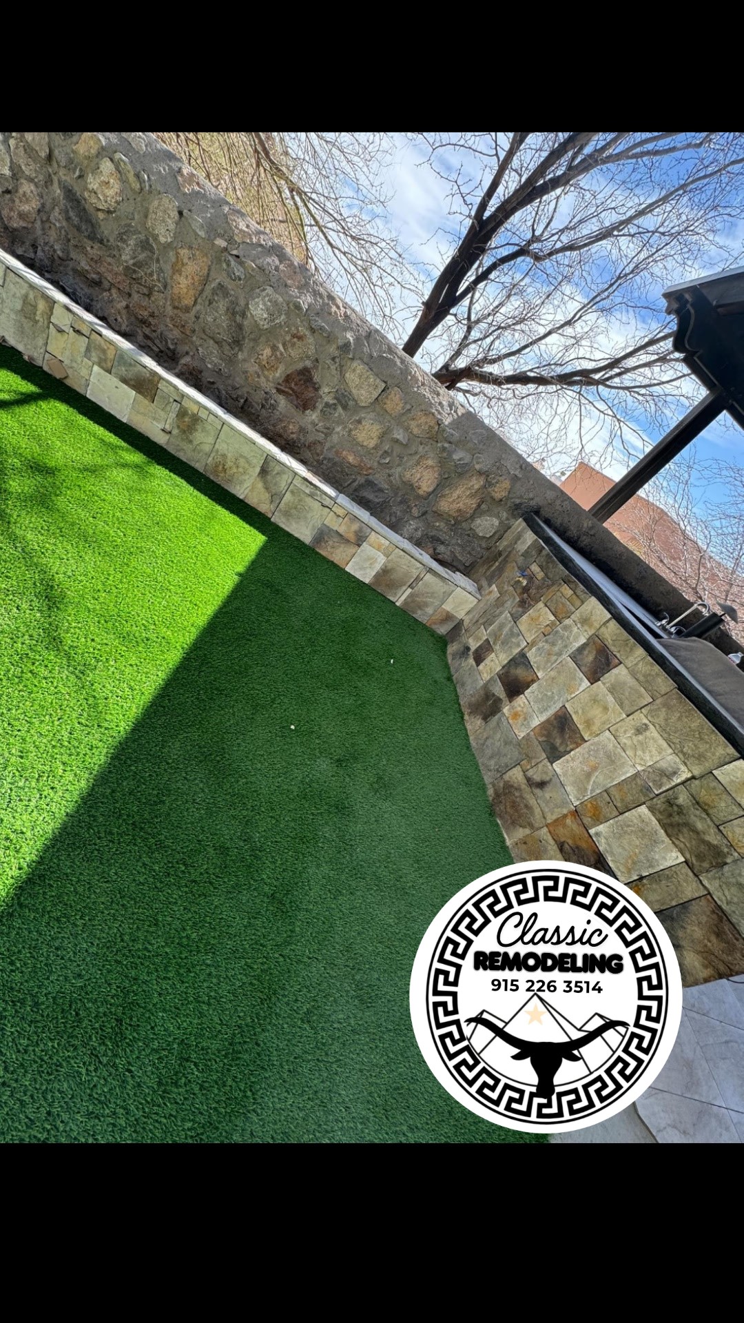 Outdoor tile and patio installation